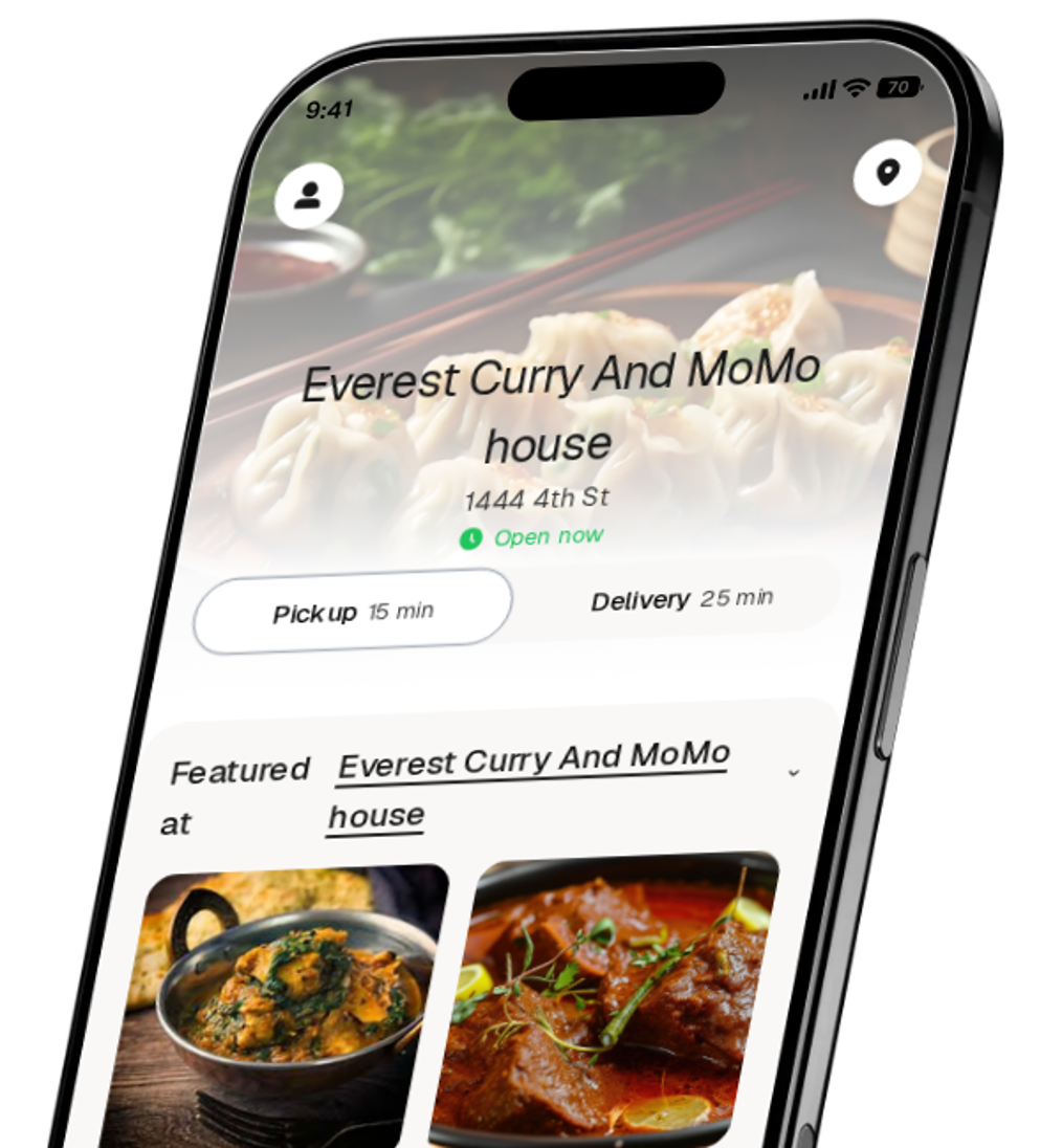 Everest Curry And MoMo house app preview